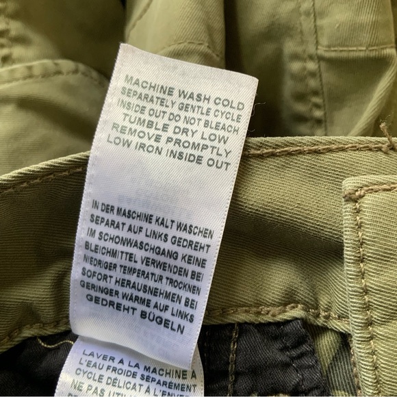 True Religion Unisex Khaki Utility Wide Leg Cargo Pant sz 00 Runs Large 31" - Picture 4 of 8